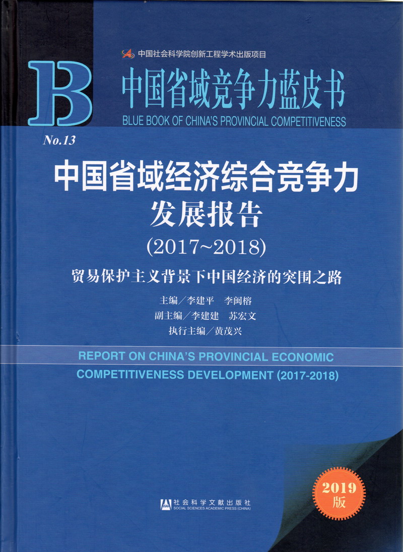 干骚妇骚逼视频中国省域经济综合竞争力发展报告（2017-2018）